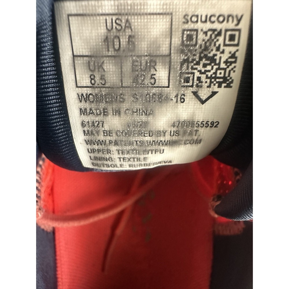 Saucony Guide 15 Womens Running Walking Shoes Orange Athletic Sneakers Size 10.5 - Picture 9 of 9